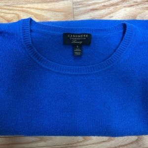 100% cashmere crew neck sweater